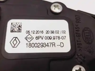 Автозапчастина б/у пotенціометр для renault captur life посилання на oem iam 180029347r  