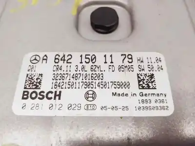 Pezzo di ricambio per auto di seconda mano centralina motore per mercedes clase e (w211) berlina e 280 cdi (211.020) riferimenti oem iam a6421501179  0281012029