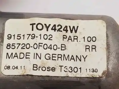 Peça sobressalente para automóvel em segunda mão elevador de vidros traseiro esquerdo por toyota verso active referências oem iam 857200f040  915179102