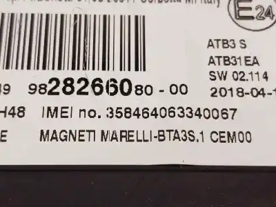 Pièce détachée automobile d'occasion module électronique pour citroen c4 spacetourer blue hdi s&s eat6 feel références oem iam 9828266080  