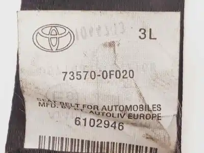 Pezzo di ricambio per auto di seconda mano cintura di sicurezza posteriore sinistra per toyota verso active riferimenti oem iam 735700f020  