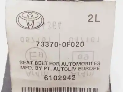 Pezzo di ricambio per auto di seconda mano cintura di sicurezza posteriore sinistra per toyota verso active riferimenti oem iam 733700f020  