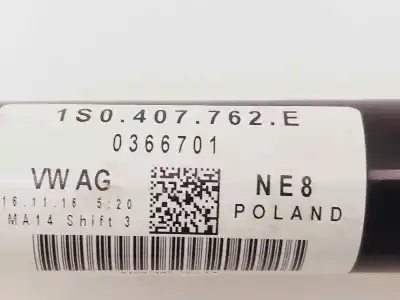 Автозапчасти б/у передняя правая трансмиссия за seat mii (kf1) style ссылки oem iam 1s0407762e  