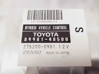 Pezzo di ricambio per auto di seconda mano centralina motore per lexus rx (_u3_) 400h (mhu38_) riferimenti oem iam 8998148500  2752000981
