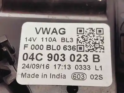 Автозапчастина б/у генератор для seat mii (kf1) style посилання на oem iam 04c903023b  