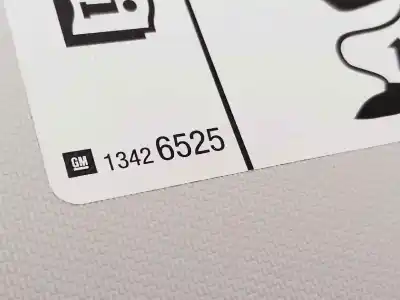 Second-hand car spare part right sunshade for opel corsa e van oem iam references   