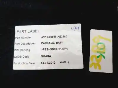 Автозапчастина б/у задній лоток для ford b-max titanium x посилання на oem iam av1146668ae3ja6  1875243