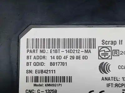 Second-hand car spare part electronic module for ford focus lim. business oem iam references e1bt14d212ma  