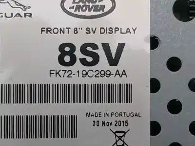 Second-hand car spare part multifunction display for land rover range rover evoque evoque oem iam references fk7219c299aa  