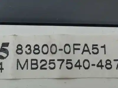 Peça sobressalente para automóvel em segunda mão quadrante por toyota verso active referências oem iam 838000fa51  mb2575404870