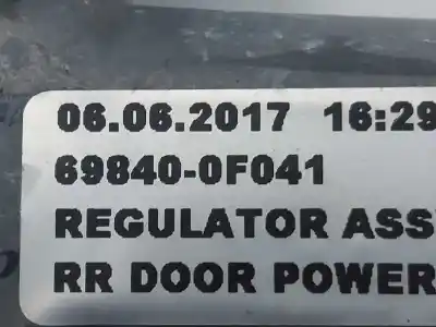 Second-hand car spare part rear left window regulator for toyota verso active oem iam references 698400f041  