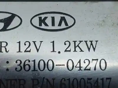 Peça sobressalente para automóvel em segunda mão motor de arranque por hyundai i20 active tecno referências oem iam 3610004270  