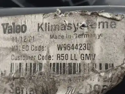 Peça sobressalente para automóvel em segunda mão motor de sofagem por bmw mini (r50,r53) one referências oem iam w964423d  528978