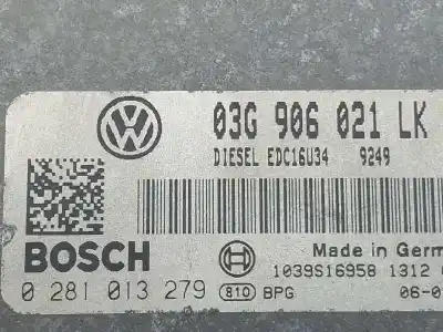 Second-hand car spare part ecu engine control for seat leon (1p1) reference oem iam references 03g906021lk  0281013279