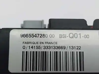 Second-hand car spare part fuse box unit for citroen c4 lim. business oem iam references 966554728000  9665547280