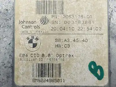 Second-hand car spare part multifunction display for bmw x1 (e84) sdrive 20d oem iam references 206317601  bm9224965011