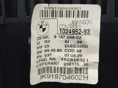 Peça sobressalente para automóvel em segunda mão quadrante por bmw serie 1 berlina (e81/e87) 118d referências oem iam 102495293 25811510 918704602