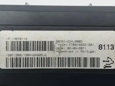 Peça sobressalente para automóvel em segunda mão módulo eletrônico por opel astra j lim. excellence referências oem iam 13578113 fd5014562 90151634