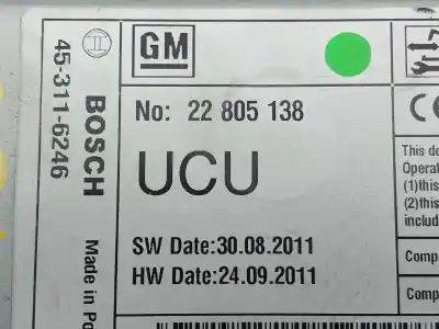 Peça sobressalente para automóvel em segunda mão sistema de áudio / rádio cd por opel astra j lim. excellence referências oem iam 22805138  453116246