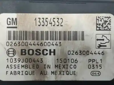 Second-hand car spare part electronic module for opel insignia berlina selective oem iam references 13354532 0263004446 026300444600443