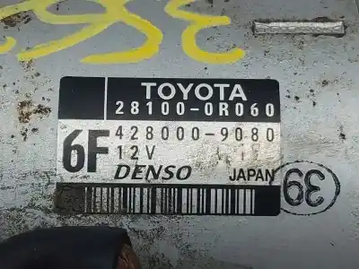 Peça sobressalente para automóvel em segunda mão motor de arranque por toyota auris active referências oem iam 281000r060  4280009080