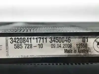 Peça sobressalente para automóvel em segunda mão condensador / radiador de ar condicionado por bmw x3 (e83) xdrive 20 d referências oem iam 34208411711 345004601 3420841