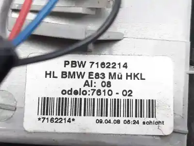 Peça sobressalente para automóvel em segunda mão farolim interior traseiro direito por bmw x3 (e83) xdrive 20 d referências oem iam 7162214  