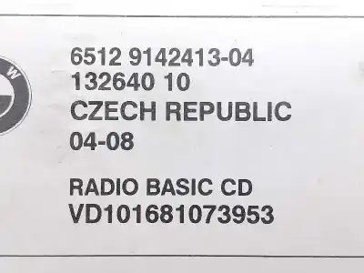 Pezzo di ricambio per auto di seconda mano impianto audio / radio cd per bmw x3 (e83) xdrive 20 d riferimenti oem iam 6512914241304  65129142413