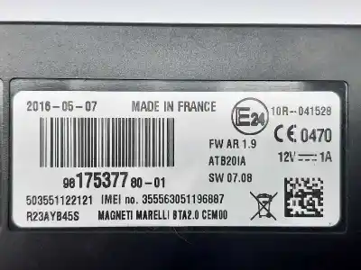 Автозапчастина б/у електронний модуль для citroen c4 cactus rip curl посилання на oem iam 981753778001  9817537780