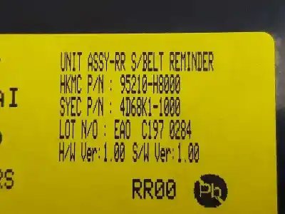 Second-hand car spare part electronic module for kia stonic (ybcuv) tech oem iam references 95210h8000  4d68k11000