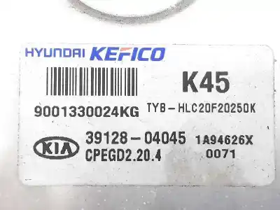 Second-hand car spare part ecu engine control for kia stonic (ybcuv) tech oem iam references 3912804045  cpegd2204