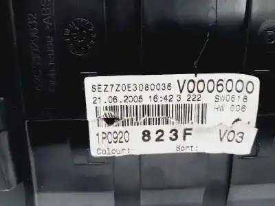 Автозапчастина б/у панель інструментів для seat leon (1p1) reference посилання на oem iam 1p0920823f  