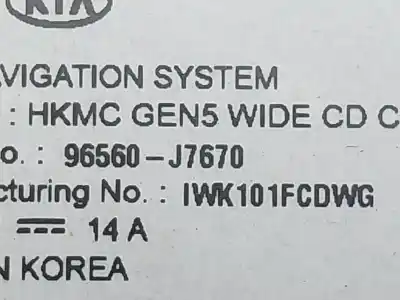 Pezzo di ricambio per auto di seconda mano impianto audio / radio cd per kia ceed (cd) 1.6 crdi 136 riferimenti oem iam 96560j670  