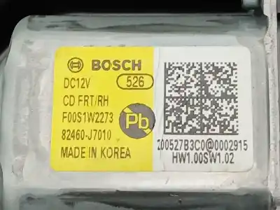 Second-hand car spare part passenger side right window regulator for kia ceed (cd) 1.6 crdi 136 oem iam references 82480j7010 82460j7010 