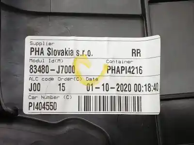 Second-hand car spare part rear right window regulator for kia ceed (cd) 1.6 crdi 136 oem iam references 83480j7000 83460j7000 