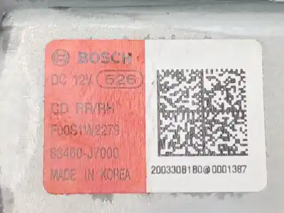 Second-hand car spare part rear right window regulator for kia ceed (cd) 1.6 crdi 136 oem iam references 83480j7000 83460j7000 