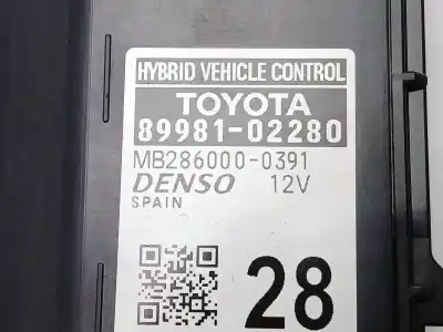 Pezzo di ricambio per auto di seconda mano modulo elettronico per toyota corolla (e21)  riferimenti oem iam 8998102280 mb2860000391 
