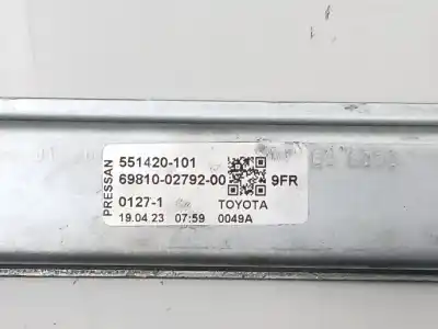 Peça sobressalente para automóvel em segunda mão elevador de vidros dianteiro direito por toyota corolla (e21)  referências oem iam 6981002792 g24178100 