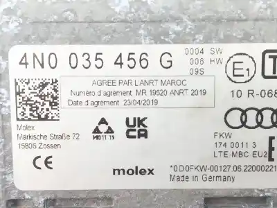 Автозапчастина б/у електронний модуль для cupra leon (kl1) 1.5 tsi посилання на oem iam 4n0035456g  