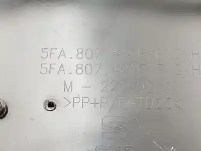 Автозапчастина б/у задній бампер для cupra leon (kl1) 1.5 tsi посилання на oem iam 5fa807417e 5fa807421e 