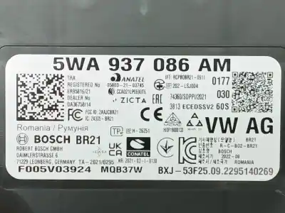 Second-hand car spare part electronic module for cupra leon (kl1) 1.5 tsi oem iam references 5wa937086am  