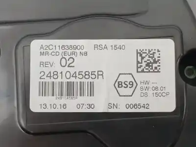 Peça sobressalente para automóvel em segunda mão quadrante por renault talisman (lp_) 1.6 dci 130 referências oem iam 248104585r  