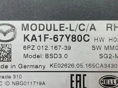 Автозапчастина б/у електронний модуль для mazda cx-5 (ke, gh) 2.2 d (ke2fw) посилання на oem iam ka1f67y80c  