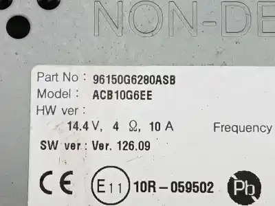 Автозапчастина б/у аудіо система / радіо cd для kia picanto iii (ja) 1.0 посилання на oem iam 96150g6280asb  