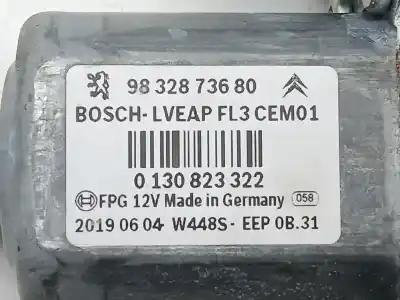 Second-hand car spare part passenger side right window regulator for citroen c4 cactus 1.2 thp 110 oem iam references 9832873680 0130823322 