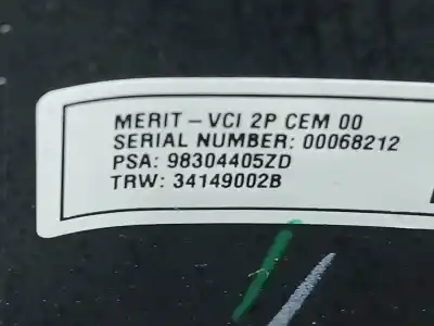 Second-hand car spare part steering wheel for citroen c4 cactus 1.2 thp 110 oem iam references 98303131zd 98304405zd 