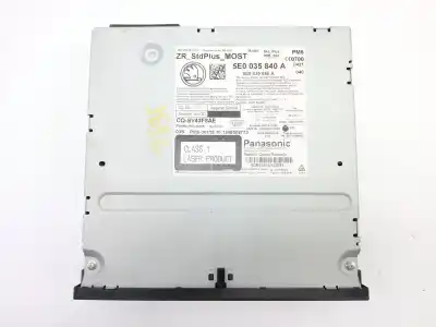 Second-hand car spare part audio system / radio cd for skoda octavia iii combi (5e5, 5e6) 1.8 tsi oem iam references 5e0035840a  
