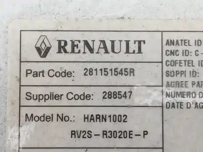 İkinci el araba yedek parçası ses sistemi / radyo cd için opel mokka / mokka x (j13) 1.4 (_76) oem iam referansları 281151545r  