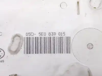 Автозапчастина б/у замок дверей заднього лівого для skoda octavia iii combi (5e5, 5e6) 1.8 tsi посилання на oem iam 5e0839015  