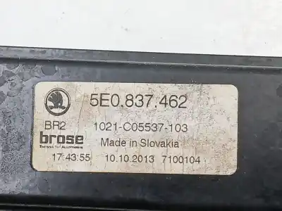 Second-hand car spare part passenger side right window regulator for skoda octavia iii combi (5e5, 5e6) 1.8 tsi oem iam references 5e0837462 5q0959802b 